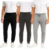 Benben Mens 3 Pack French Terry Ultra Soft Butter Joggers