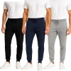 Benben Mens 3 Pack French Terry Ultra Soft Butter Joggers In Multi