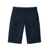 Benben Mens Cargo Shorts With Adjustable Belted Waist In Blue