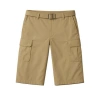 Benben Mens Cargo Shorts With Adjustable Belted Waist In Brown