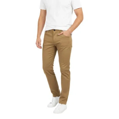 Benben Mens Single Pack Chinos Slim Fit Stretch Pants In Brown