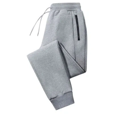 Benben Mens Ultra Soft Singe Pack Dual Zipper Jogger In Gray