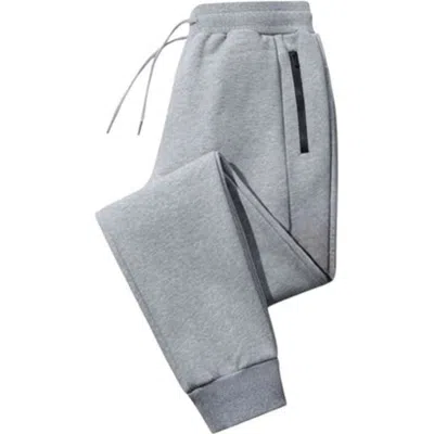 Benben Mens Ultra Soft Singe Pack Zipper Pocket Fleece Jogger In Gray
