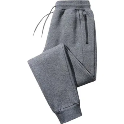 Benben Mens Ultra Soft Singe Pack Zipper Pocket Fleece Jogger In Gray