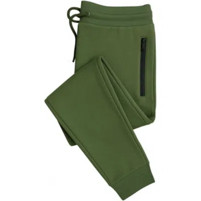 Benben Mens Ultra Soft Singe Pack Zipper Pocket Fleece Jogger In Green