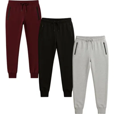Benben Womens 3 Pack Ultra Soft Fleece Joggers