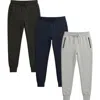 Benben Womens 3 Pack Ultra Soft Fleece Joggers In Multi