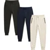 Benben Womens 3 Pack Ultra Soft Fleece Joggers In Multi