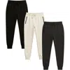 Benben Womens 3 Pack Ultra Soft Fleece Joggers In Multi