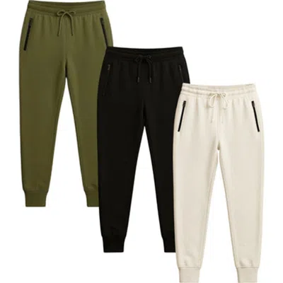 Benben Womens 3 Pack Ultra Soft Fleece Joggers