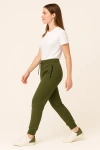 Benben Womens Ultra Soft Singe Pack Dual Zipper Jogger In Green