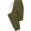 Benben Womens Ultra Soft Singe Pack Dual Zipper Jogger In Green