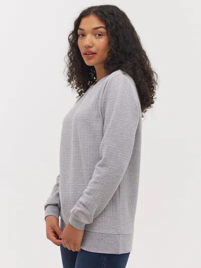Bench Afra Quilted Crew Neck Sweatshirt In Multi