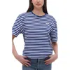 Bench . Aife Stripe Oversize T-shirt In Cobalt Blue