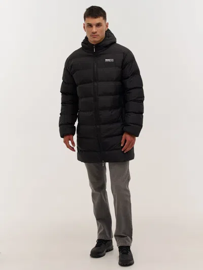Bench Armann Longline Puffer Coat In Black