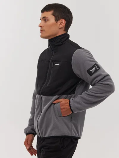Bench Burlow Yoked Zip-up Sherpa In Grey | ModeSens