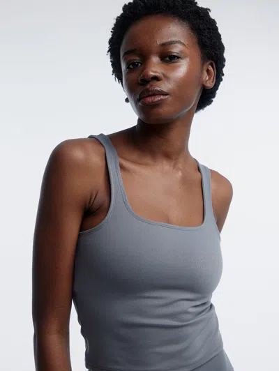 Bench Caley Crop Tank Top In Grey