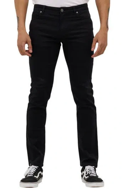 Bench . Cole Comfort Knit Stretch Cotton Blend Jeans In Black