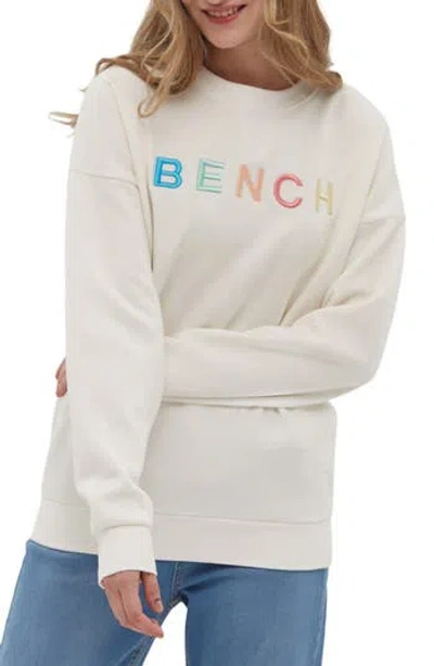 Bench . Daijah Logo Sweatshirt In Winter White