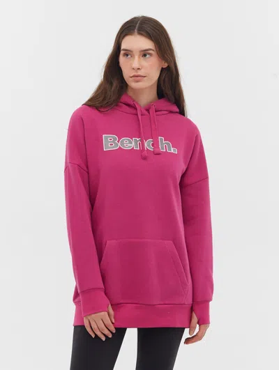 Bench Women's Dayla Logo Oversized Hoodie In Pink