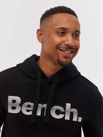 Bench Dunan Gradient Logo Hoodie In Black