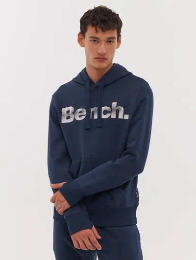 Bench Dunan Gradient Logo Hoodie In Blue