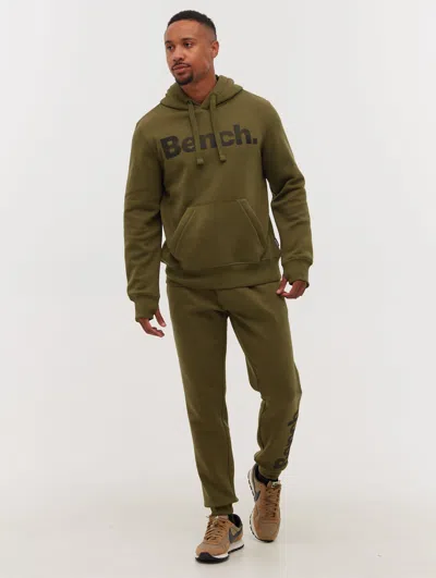 Bench Dunan Gradient Logo Hoodie In Green