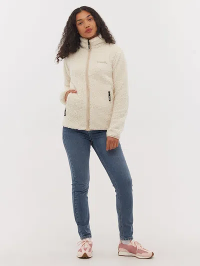 Bench Edition Fleece Funnel Zip-up In White