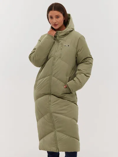 Bench Eloraina Chevron Quilted Maxi Parka In Multi