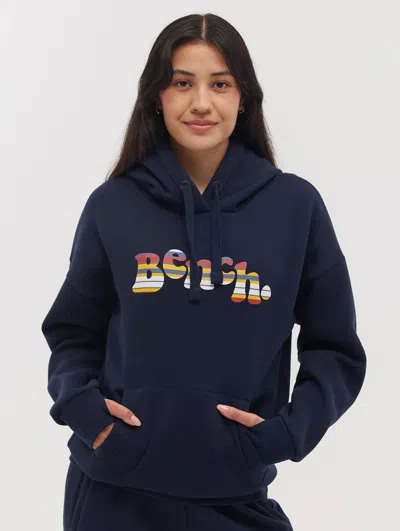 Bench Farrih Retro Logo Hoodie In Blue