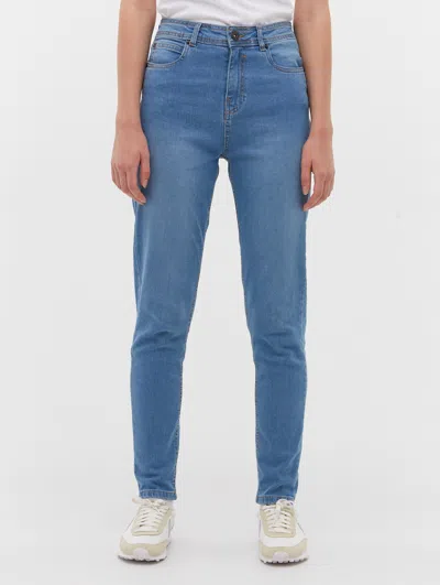 Bench Faye High-rise Skinny Jeans In Blue