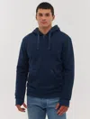 Bench Halsnead Quarter-zip Hoodie In Blue