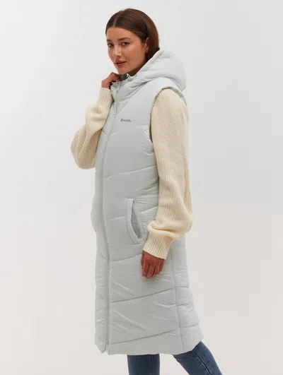 Bench Illy Longline Chevron Puffer Vest In Multi