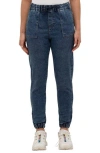 Bench . Jette Denim Joggers In Medium Wash