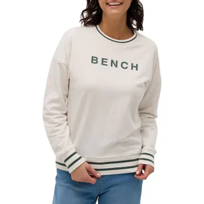 Bench . Joi Logo Sweatshirt In Winter White