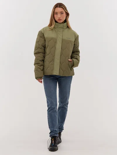 Bench Jorgia Quilted Jacket In Green