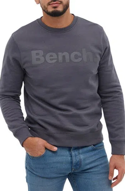 Bench . Lalond Logo Long Sleeve Graphic T-shirt In Steel Grey