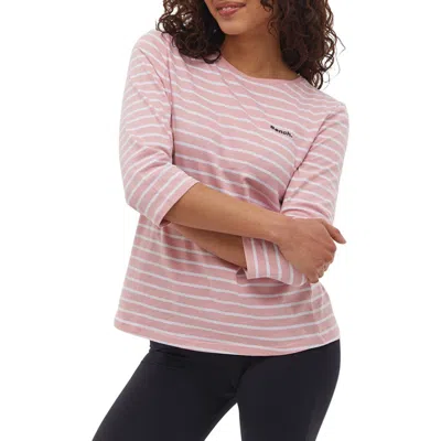 Bench . Lesedi Stripe T-shirt In Washed Rose