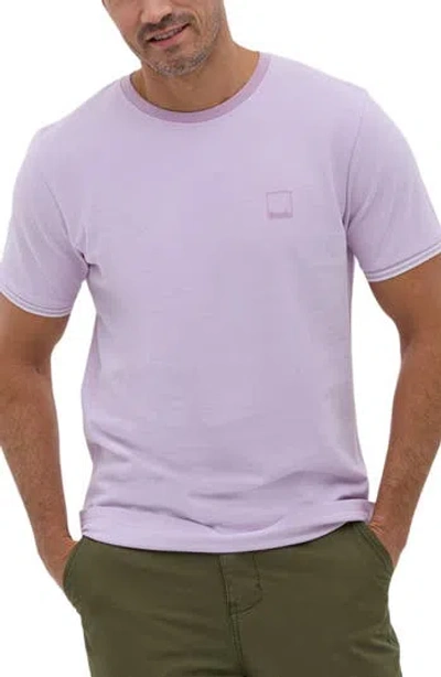 Bench . Malen Emblem Cotton T-shirt In Lavender