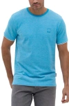 Bench . Malen Emblem Cotton T-shirt In Ocean Blue