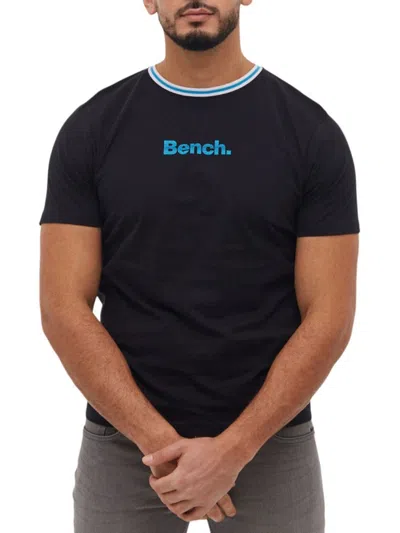 Bench Men's Regular Fit Logo Tee In Black