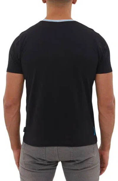 Bench . Monoco Ringer Cotton Graphic T-shirt In Black