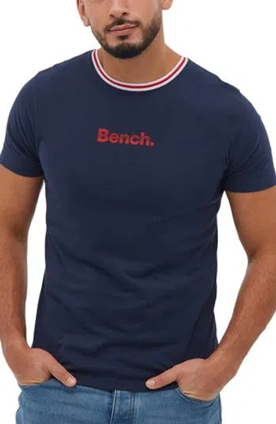 Bench . Monoco Ringer Cotton Graphic T-shirt In Navy