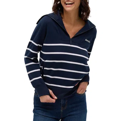 Bench . Nara Stripe Sweatshirt In Navy