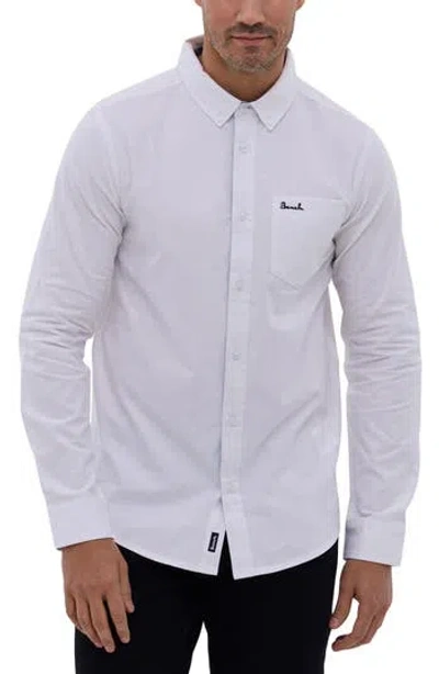 Bench . Oxford Cotton Button-down Shirt In White