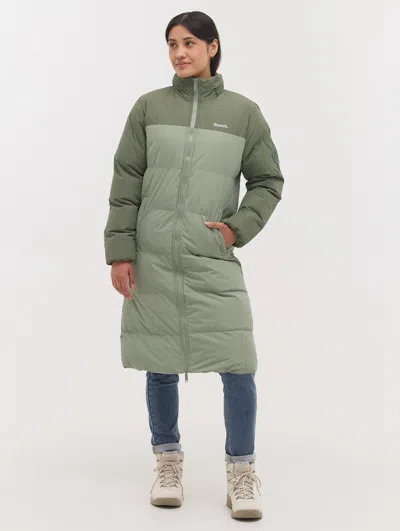 Bench Phyllis Two-tone Long Parka In Green