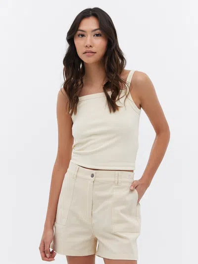 Bench Sudell Square Neck Tank Top In White