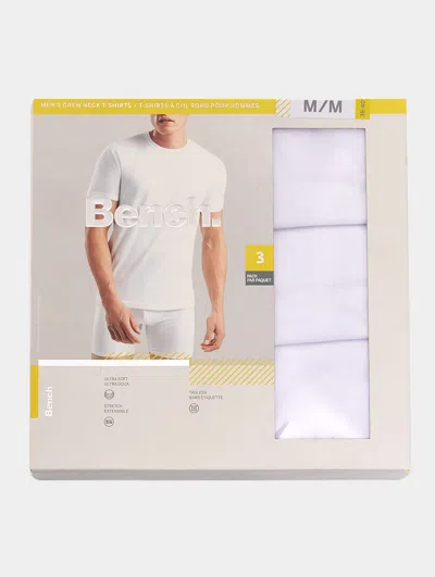 Bench T-shirt Set (3 Pack) In White