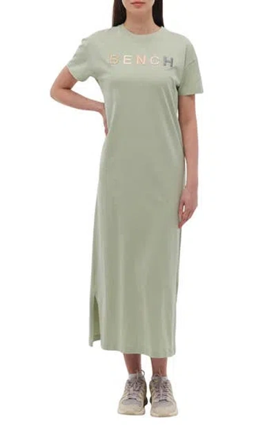 Bench . Tussah Cotton T-shirt Dress In Ice Green