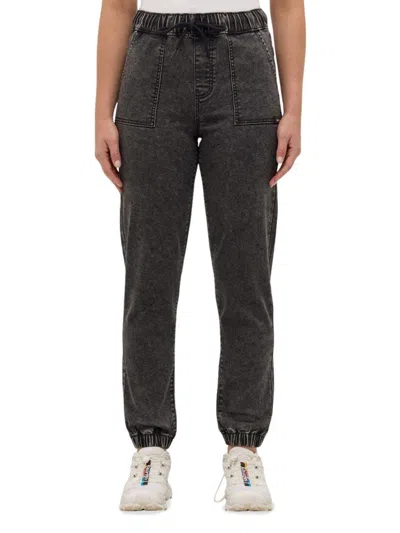 BENCH WOMEN'S FADED DENIM JOGGERS